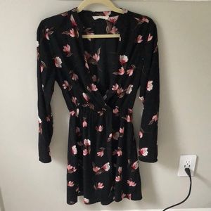 All in Favor black floral dress